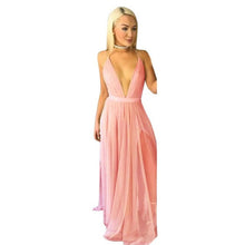 Long Sleeveless Boho Evening Party Dress