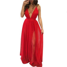 Long Sleeveless Boho Evening Party Dress