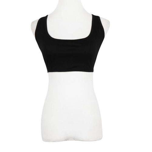 Women's Blouse 2016 New Fashion Women Casual Tank Tops Vest Blouse Sleeveless Crop Black Solid Tops Shirt