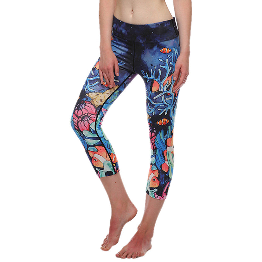 Spring Sport Women 3D Printing Sexy Legging High Waist Soft Woman High Waist Yoga Leggings Pants  #E0
