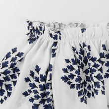 Autumn Summer Women Blouse Three Quarter Butterfly Sleeve Print Off Should Strapless Casual Tops White Blouse Blusas
