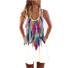 Women Fashion 2017 Boho Style Sexy Printed Plus Size Women Clothing Casual Summer Beach Femme Robe Vestidos Dress WS804Y