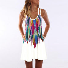Women Fashion 2017 Boho Style Sexy Printed Plus Size Women Clothing Casual Summer Beach Femme Robe Vestidos Dress WS804Y