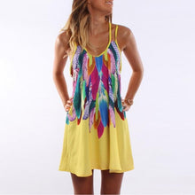 Women Fashion 2017 Boho Style Sexy Printed Plus Size Women Clothing Casual Summer Beach Femme Robe Vestidos Dress WS804Y