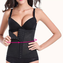 Latex Rubber Waist Body Corset Body Shaper Abdominal Belt BK/L