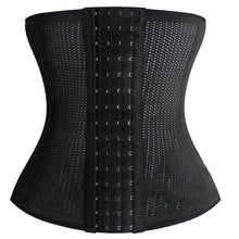Latex Rubber Waist Body Corset Body Shaper Abdominal Belt BK/L