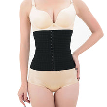Latex Rubber Waist Body Corset Body Shaper Abdominal Belt BK/L