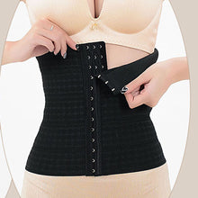 Latex Rubber Waist Body Corset Body Shaper Abdominal Belt BK/L