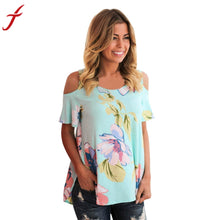 2017 Summer Off Shoulder Blouse Women Lady Sleeveless Flower Printed Top blusas Casual Blouse Shirt femininas feminino