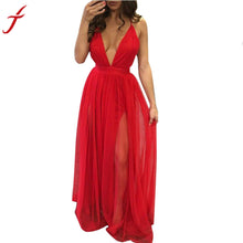 Long Sleeveless Boho Evening Party Dress