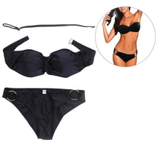 Two Piece Elastic Bikini Swimsuit Sexy Paded Swimwear Swim Suit for Women