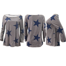Women Girl Strapless Star Sweatshirt Long Sleeve Crop Jumper Pullover Tops