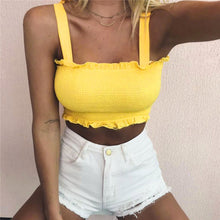 Sexy Fashion Women Short Casual Tank Tops Vest Bow Bandage Halter Blouse T-Shirt