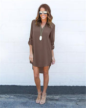 VISNXGI Summer New Dresses 2018 Fashion Women Casual Loose Plus Size Elegant Dress Long Sleeve Irregular Chiffon Dress Vestidos