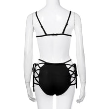 Women High Waist Bandage Bikini Set Push-up Padded Bra Swimsuit Bathing Swimwear