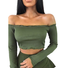 Womens Off Shoulder Crop Tops Frill Bralet Boobtube Jumper Tops Blouses