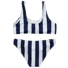 Women's Striped Bikini Beachwear Swimsuit Push-up Swimwear