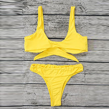 Womens Piece Of Swimsuit Solid Bowknot Bikini Swimwear Beachwear Bathing Suit