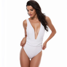 Europe and the United States new Siamese bikini solid color sexy swimsuit bikini Brazil swimwear