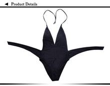 Europe and the United States new Siamese bikini solid color sexy swimsuit bikini Brazil swimwear