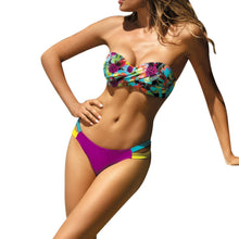 Women Bikini Set Printed High Waist Swimsuit Swimwear Beachwear Bathing Suit