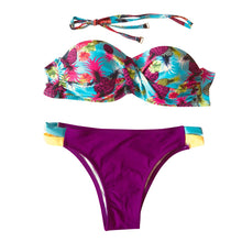 Women Bikini Set Printed High Waist Swimsuit Swimwear Beachwear Bathing Suit