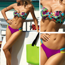 Women Bikini Set Printed High Waist Swimsuit Swimwear Beachwear Bathing Suit