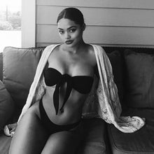 Women Bikini Set Swimwear Push-Up Padded Solid Off Shoulder Swimsuit Beachwear