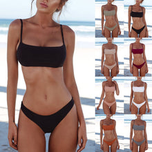 Women Bandeau Bandage Bikini Set Push-Up Brazilian Swimwear Beachwear Swimsuit